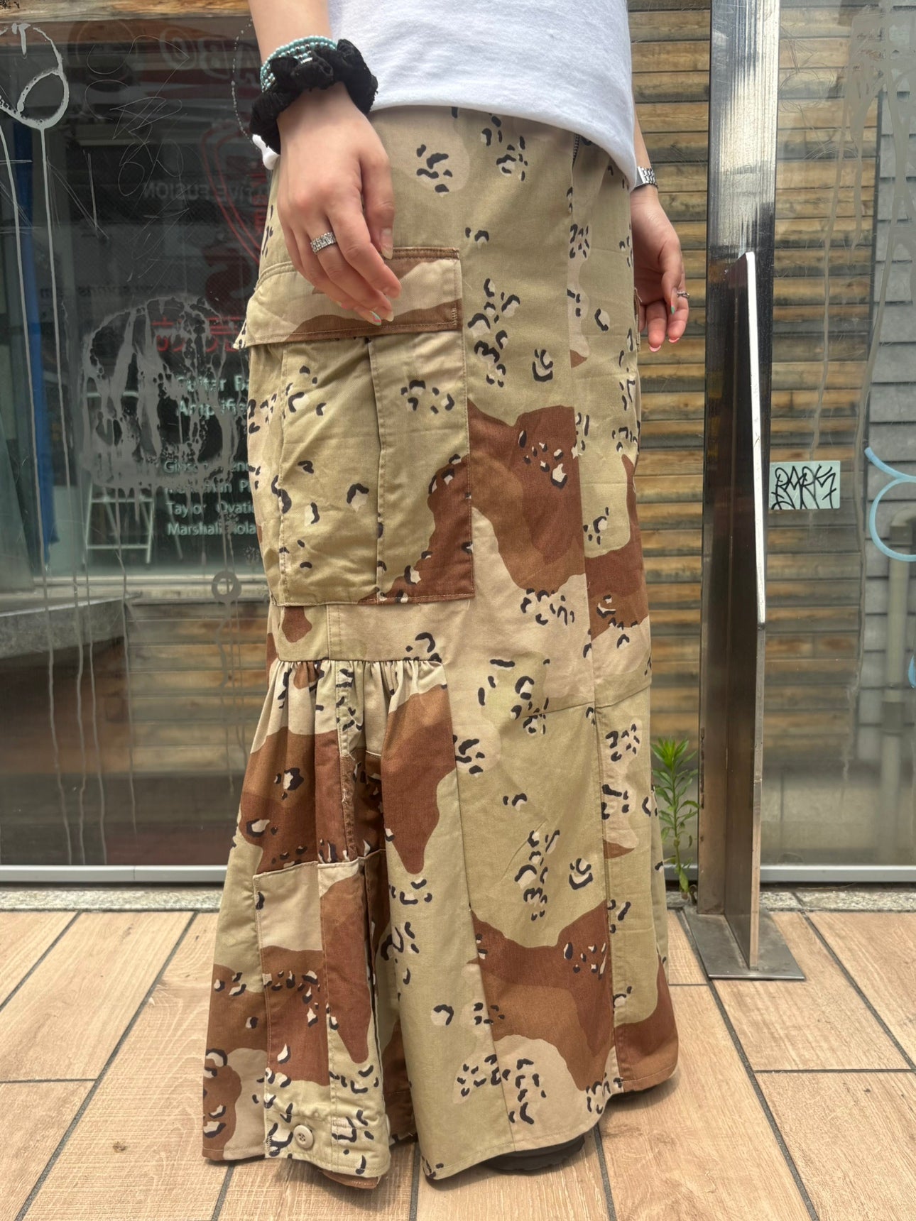 REMAKE ARMY MERMAID SKIRT