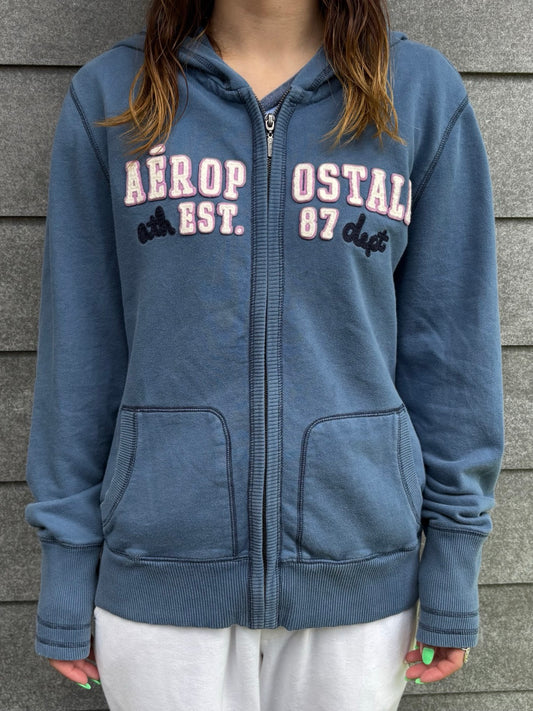00's「Aéropostale」ジップアップパーカー