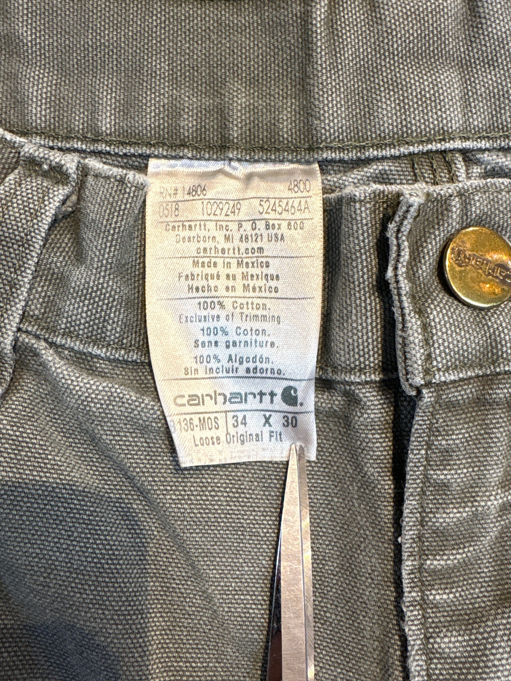 00's Carhartt「DOUBLE NKEE PANT」ワークパンツ