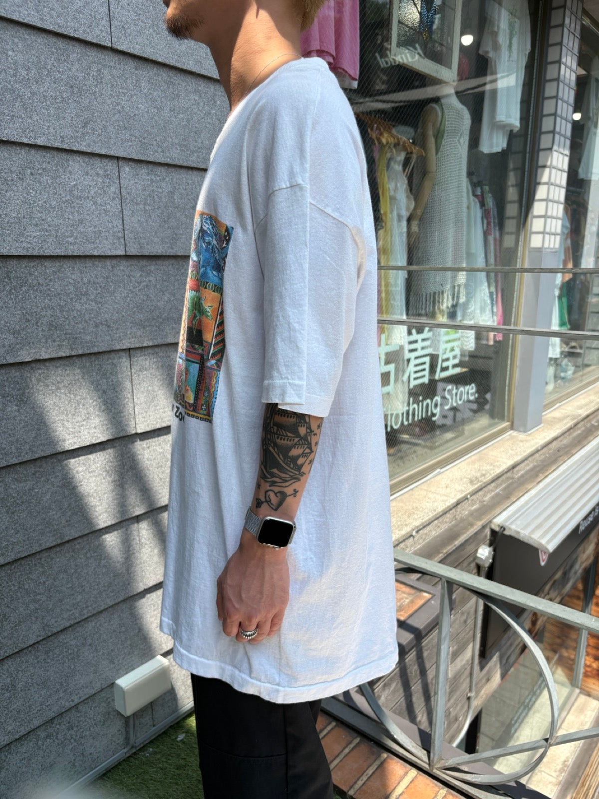 90's「Houston Zoo」USA製 グラフィックTシャツ