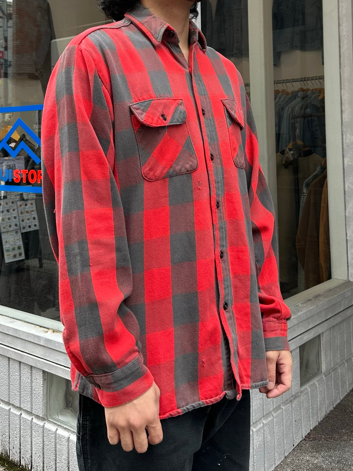 80's FIVE BROTHER USA製 バッファローチェックシャツ