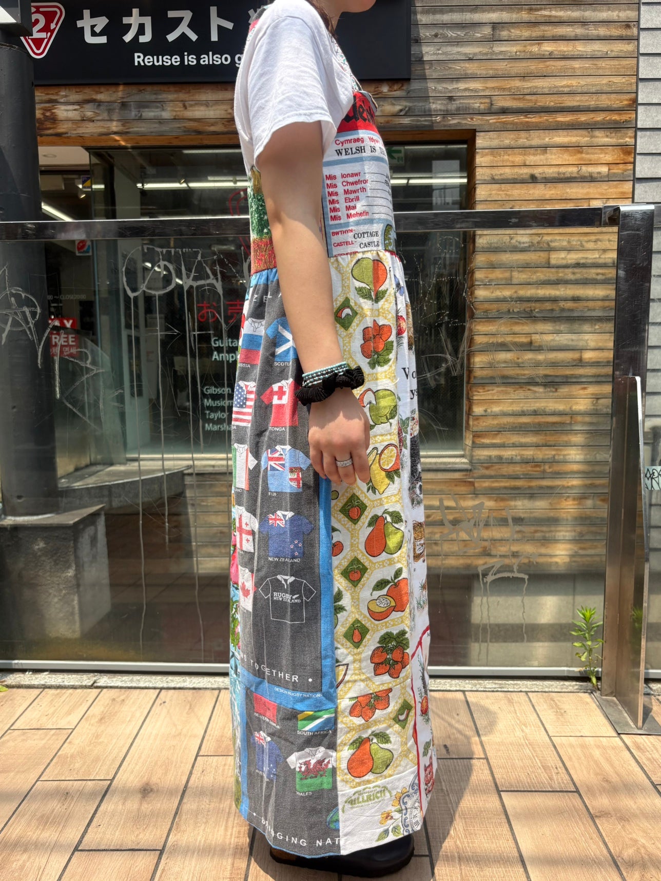 REMAKE FABRIC PRINT ONEPIECE