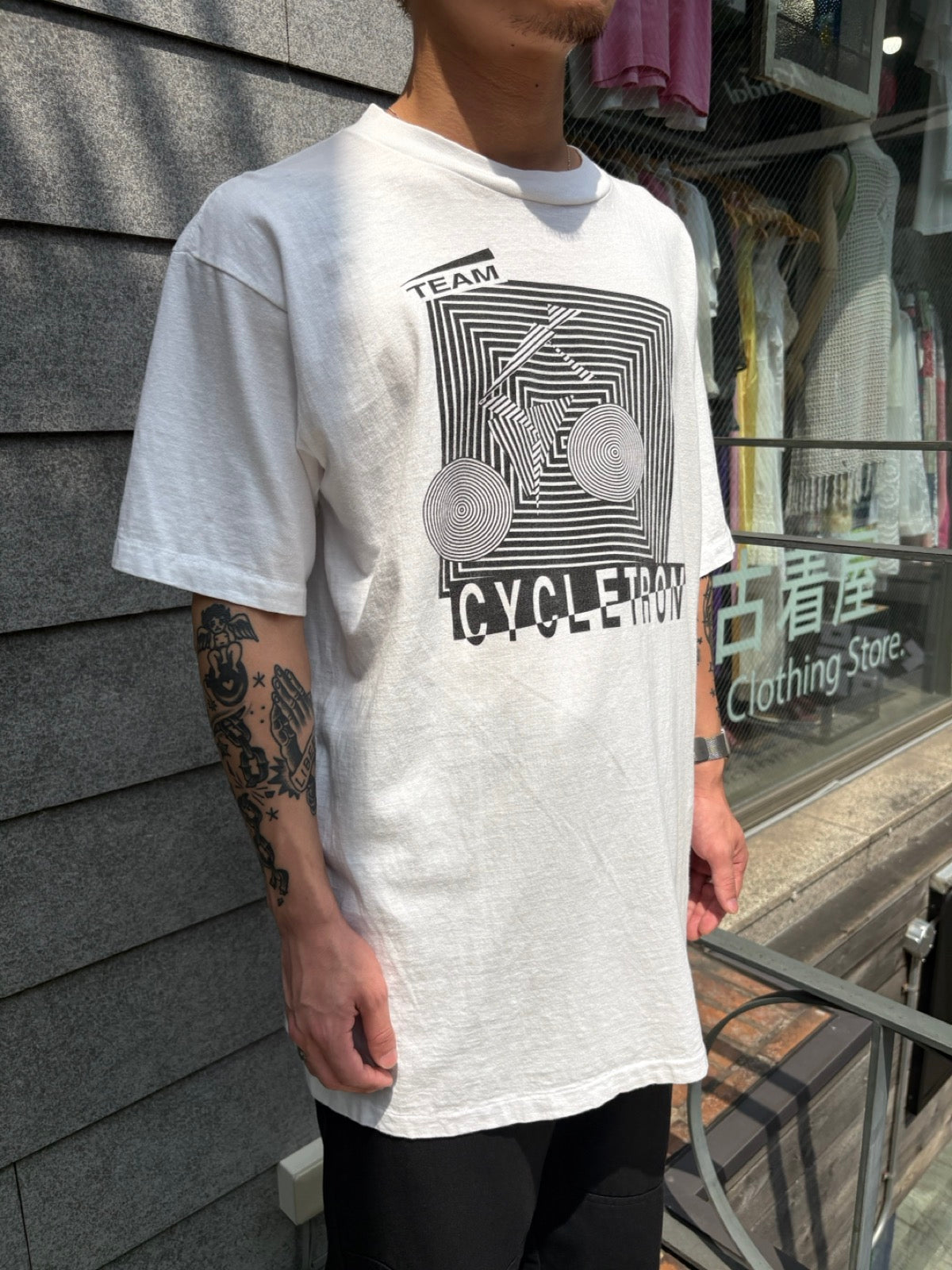 90's「TEAM CYCLETRON」USA製 グラフィックTシャツ