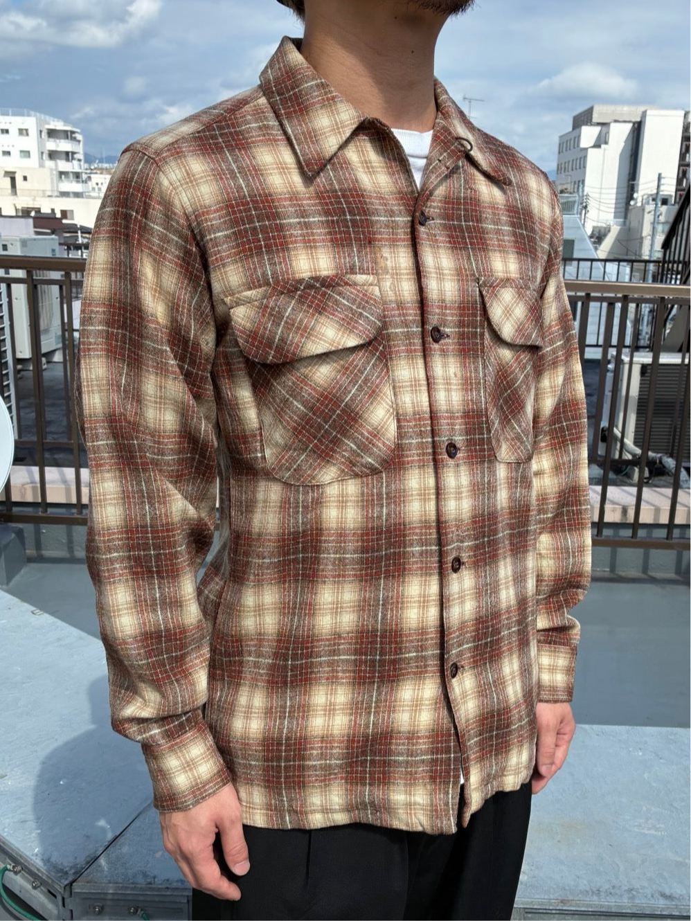 70's「Pendleton」USA製 ウールシャツ
