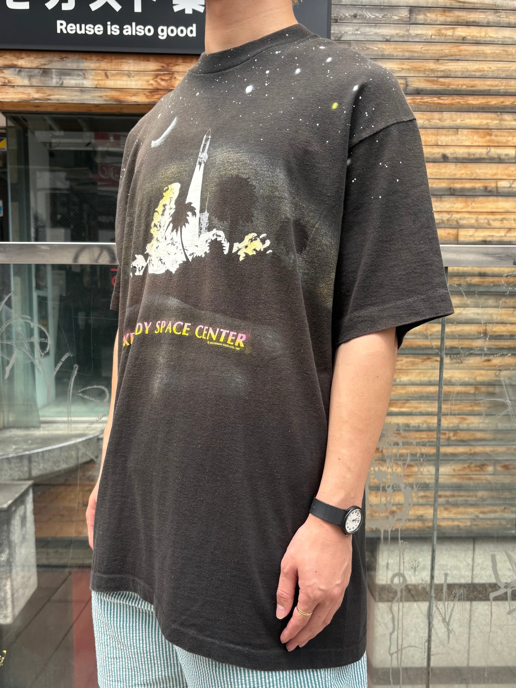 80's「Kennedy Space Center official」グラフィックTシャツ