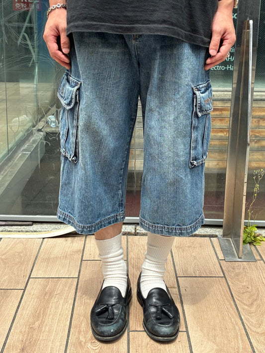 00's 「Beat wear」デニムカーゴショーツ