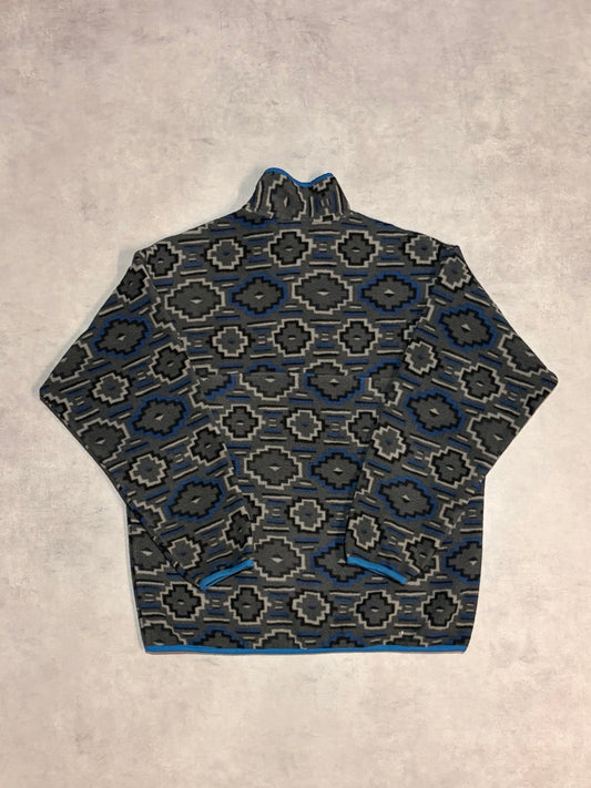 10's PATAGONIA Synchilla Snap-T「ヤナバ柄」フリースプルオーバー