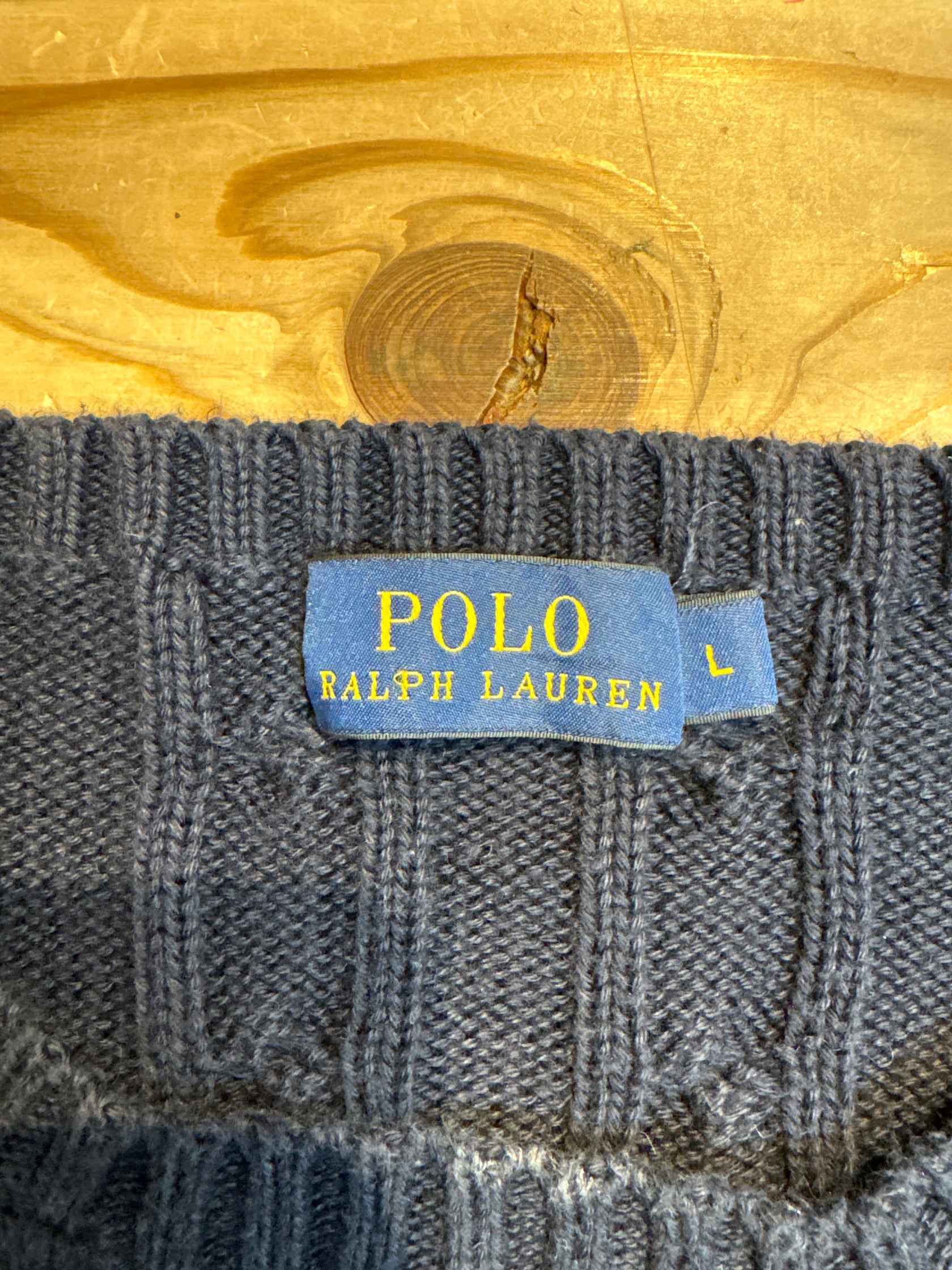 00's「RALPH LAUREN」ワンポイントニット