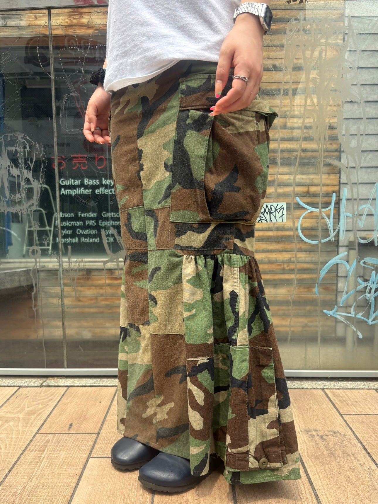 REMAKE ARMY MERMAID SKIRT