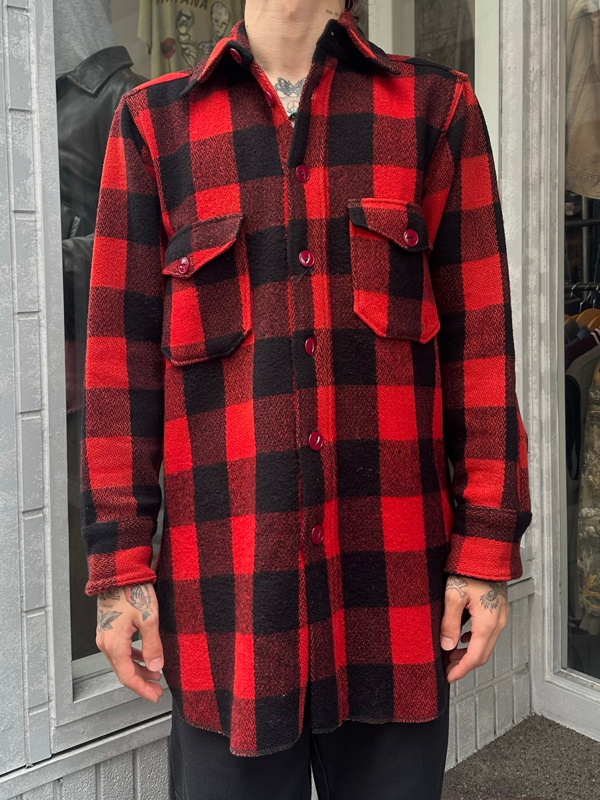 50's WOOLRICH USA製 C.O.Pシャツ