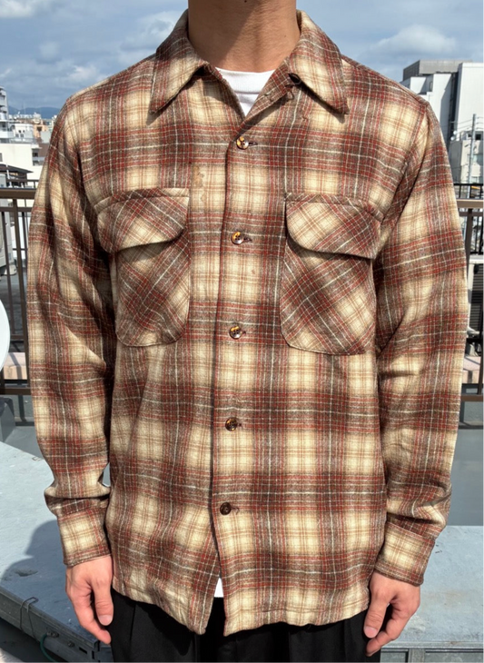 70's「Pendleton」USA製 ウールシャツ
