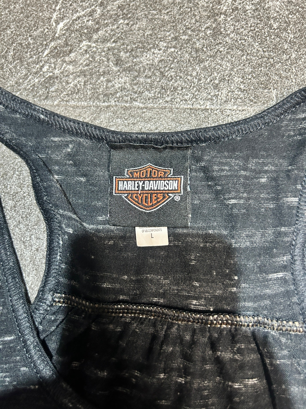 00's Harley Davidson「ホログラフィックロゴ」タンクトップ