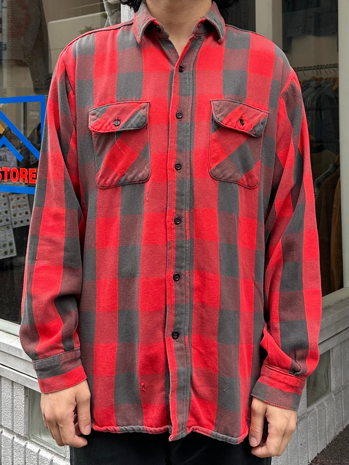 80's FIVE BROTHER USA製 バッファローチェックシャツ