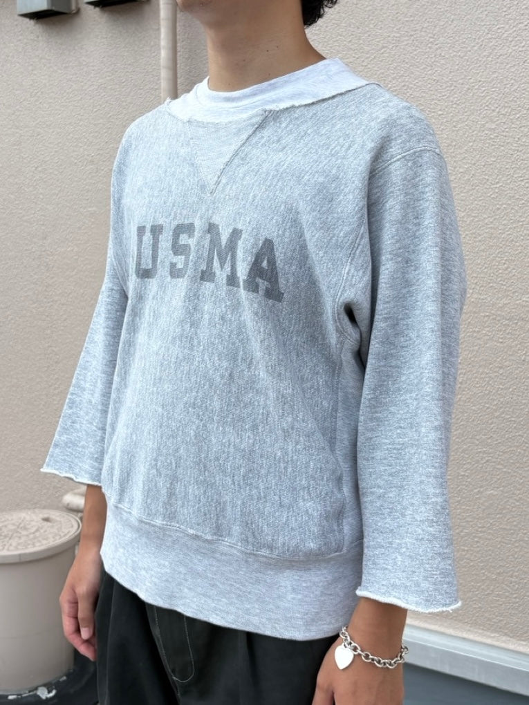 80's CHAMPION「USMA」染み込みプリント リバースウィーブ