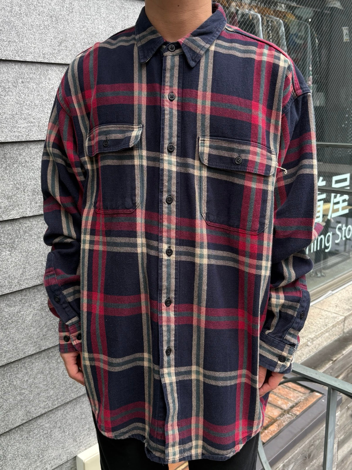 90's「Eddie Bauer」ネルシャツ