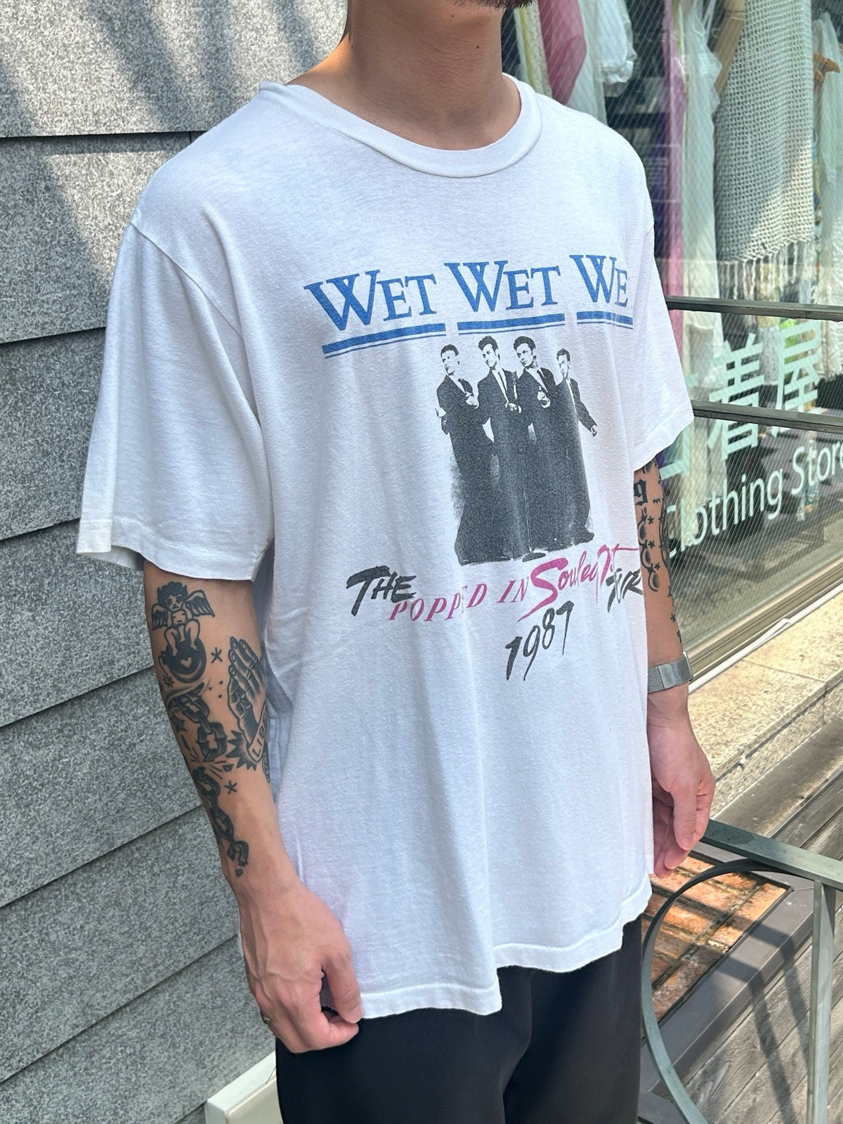 80's WET WET WET「POPPED IN SOULED OUT TOUR 1987」バンドTシャツ