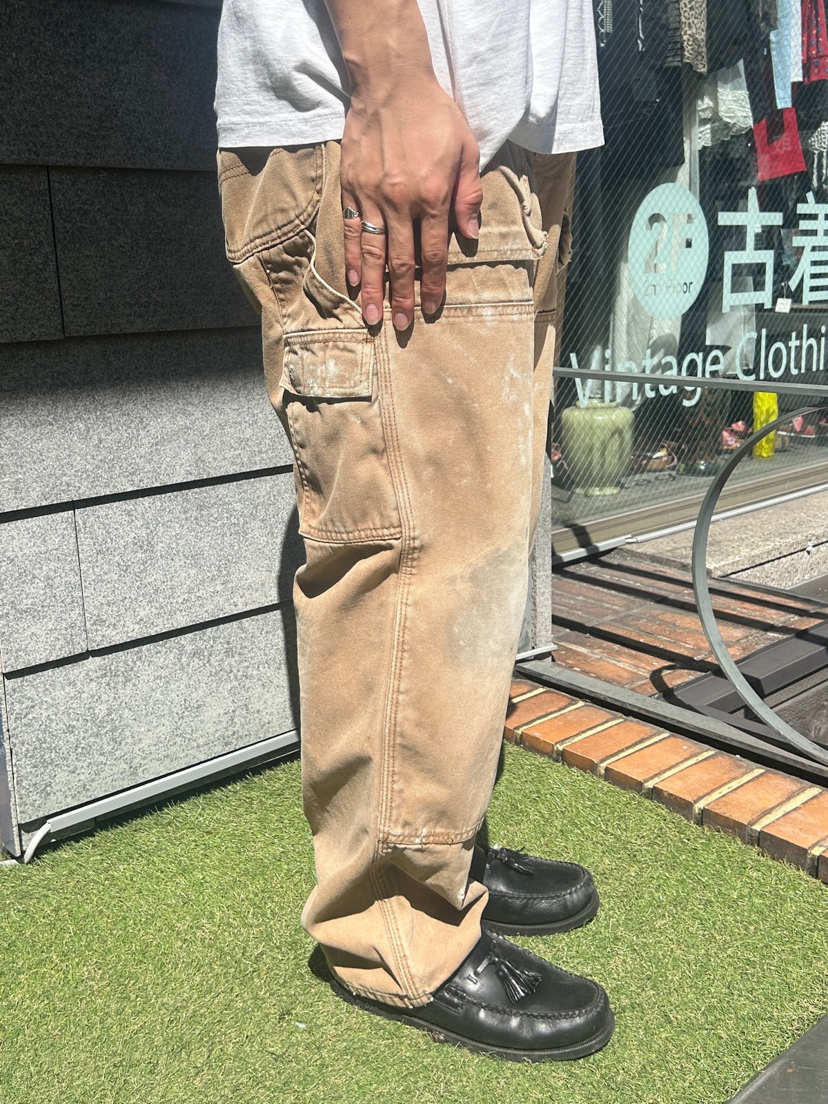 00's Dickies「DOUBLE NKEE PANT」ワークパンツ