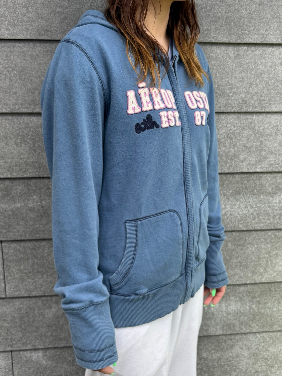 00's「Aéropostale」ジップアップパーカー