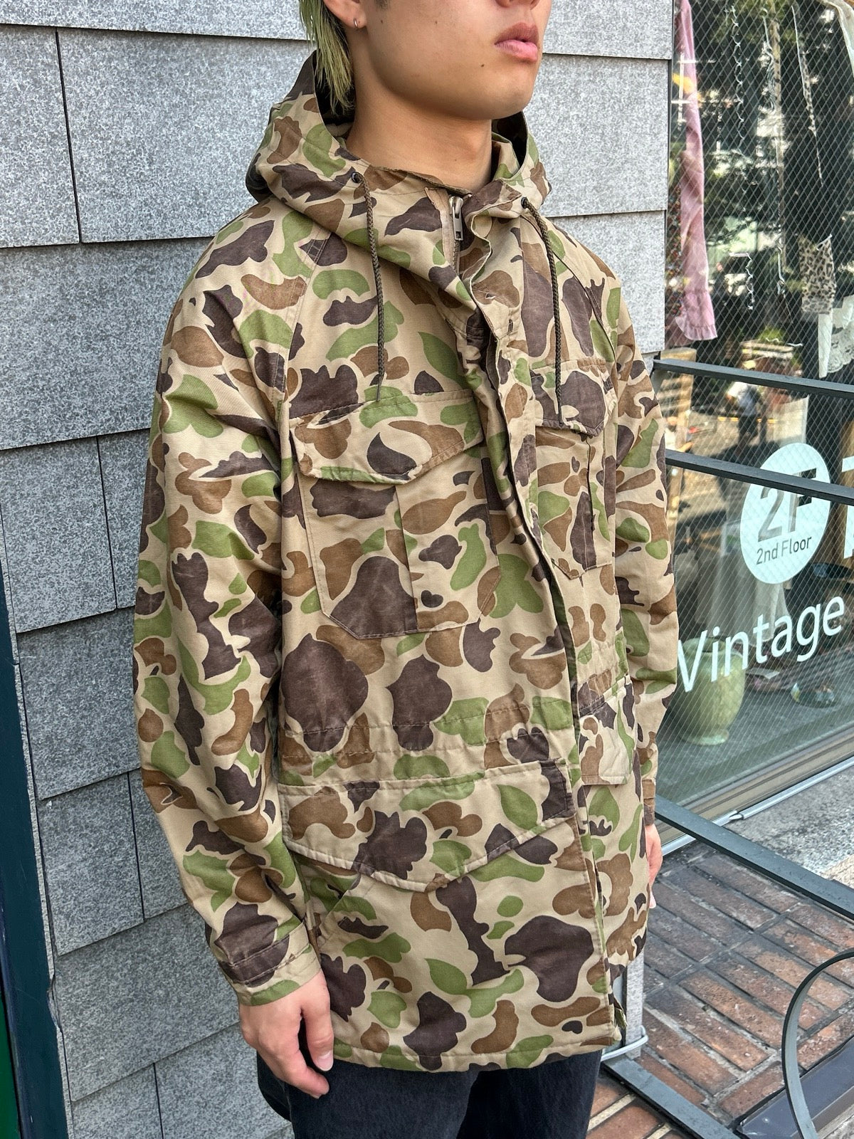 70's「WOODS」プルオーバーパーカー