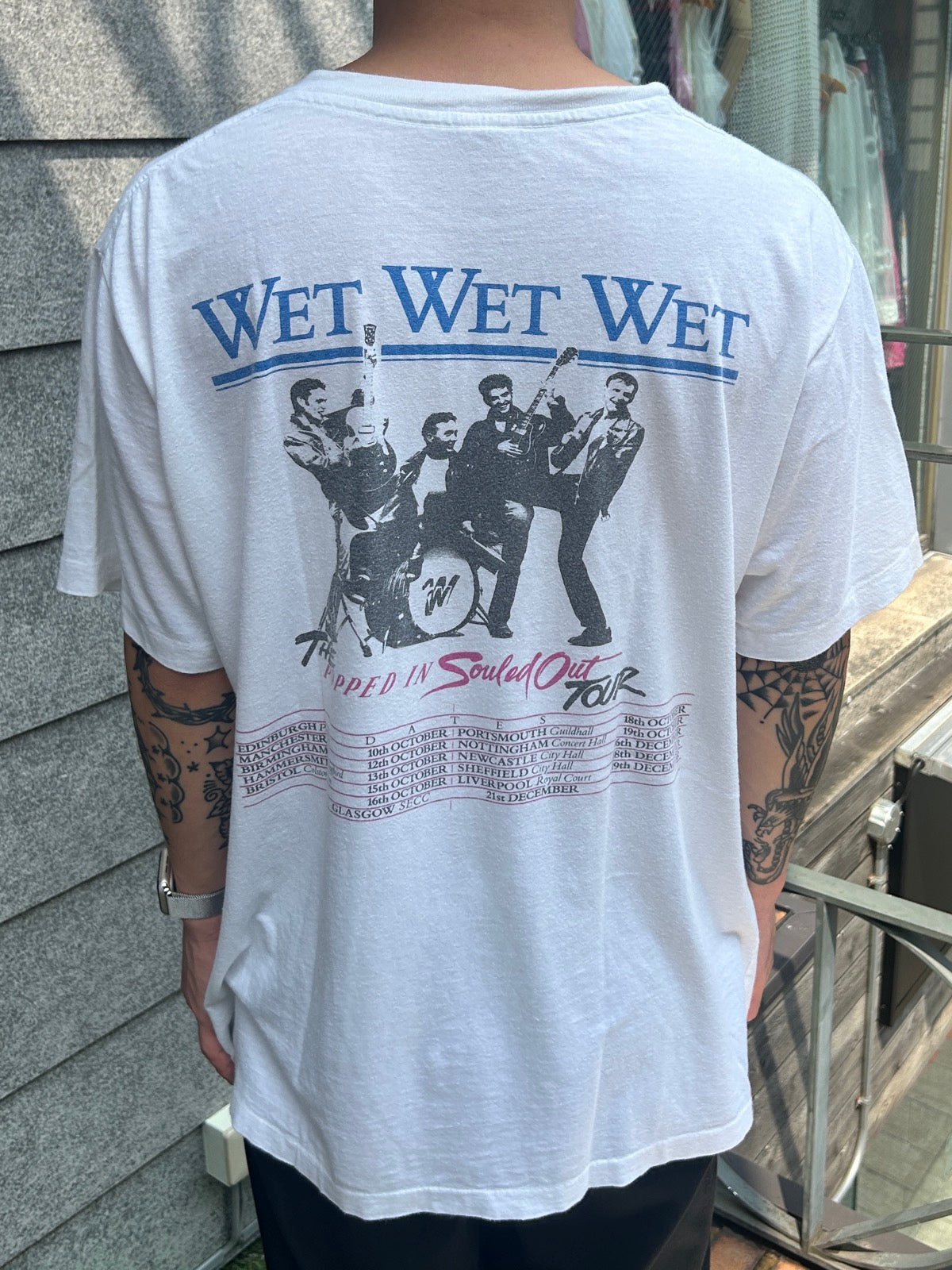 80's WET WET WET「POPPED IN SOULED OUT TOUR 1987」バンドTシャツ
