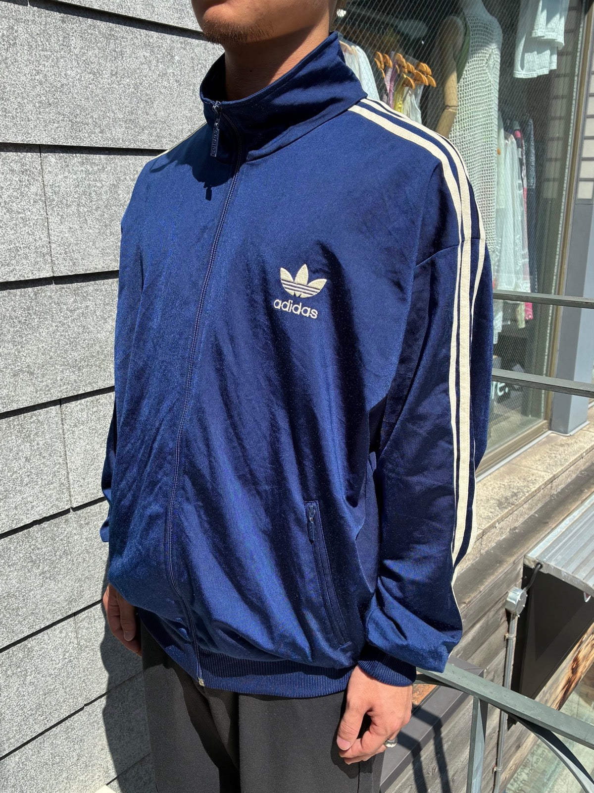 90's adidas「Big Trefoil Back Logo」トラックジャケット