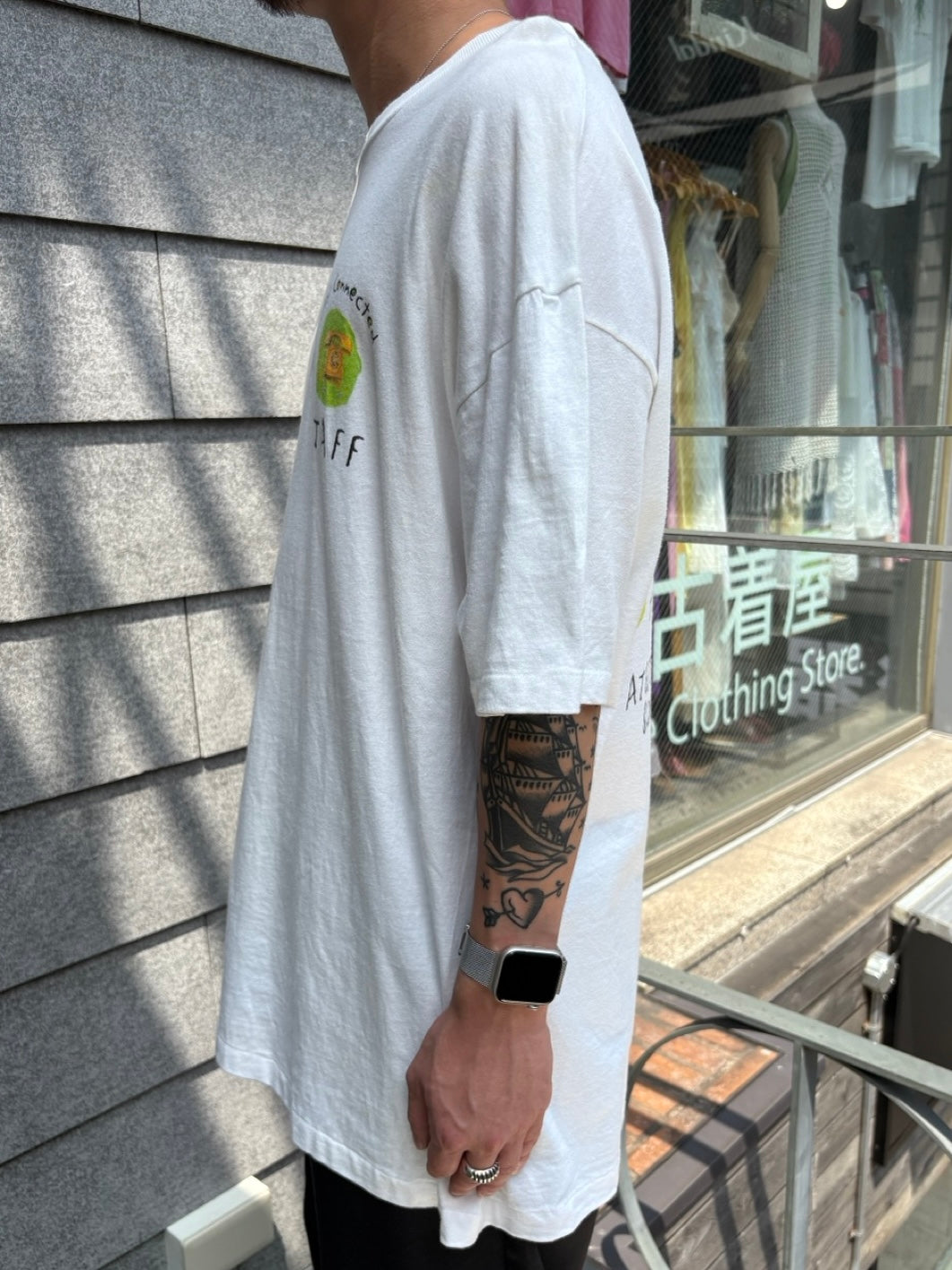 90's AT&T「Stay Connected STAFF」USA製 企業Tシャツ