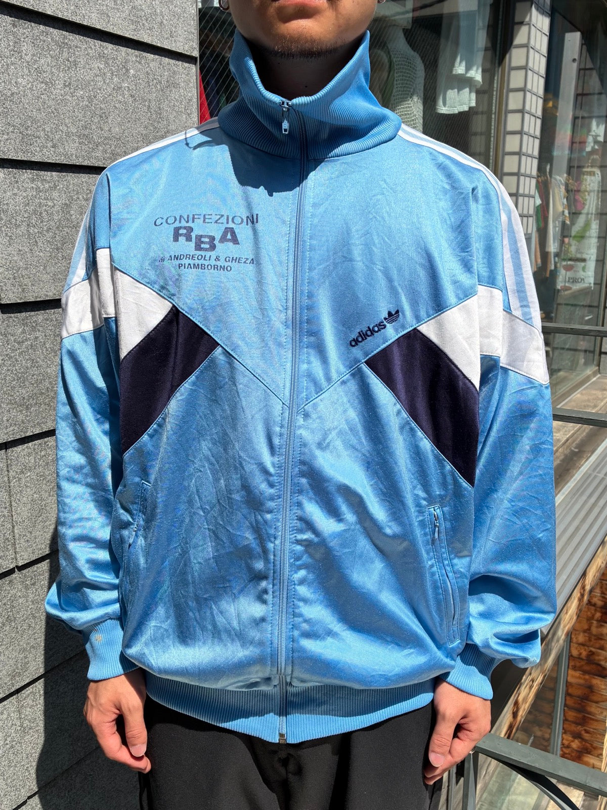70's adidas「イタリア企業ローカルチームユニフォーム」トラックジャケット