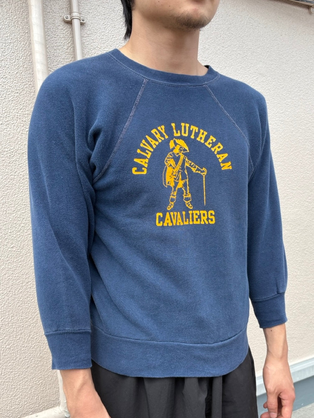 60's「CALVARY LUTHERAN CAVALIERS」 カレッジプリントスウェット