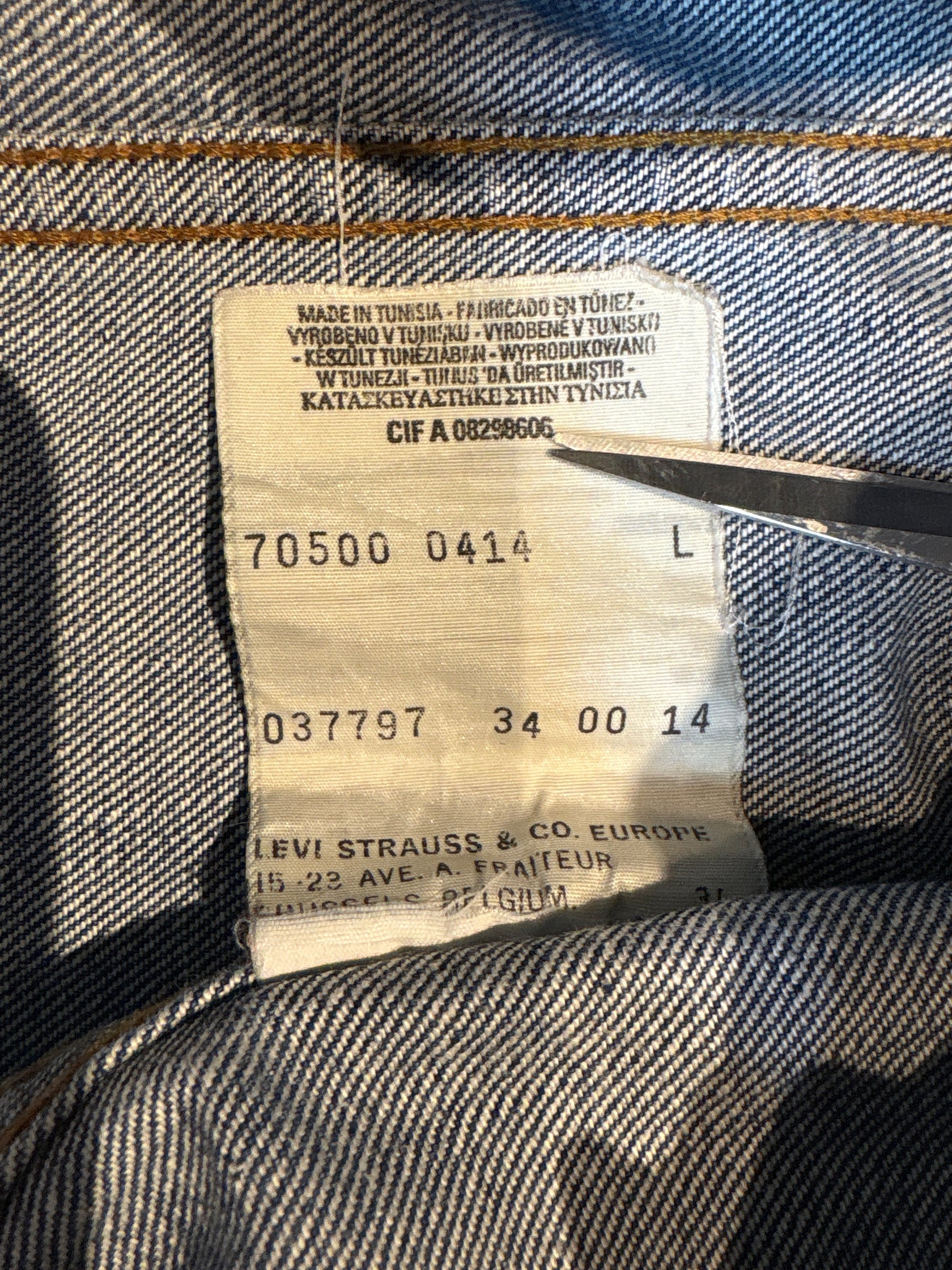 00's Levi's「70500-0414」デニムジャケット