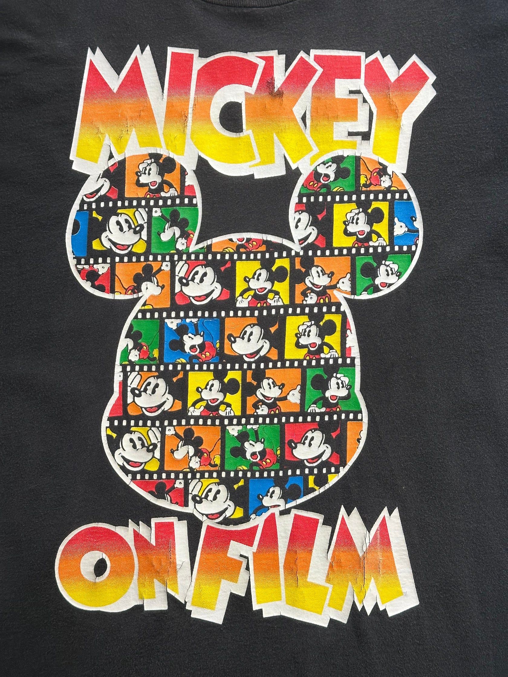 90's MICKEY「MICKEY ON FILM」キャラクターTシャツ
