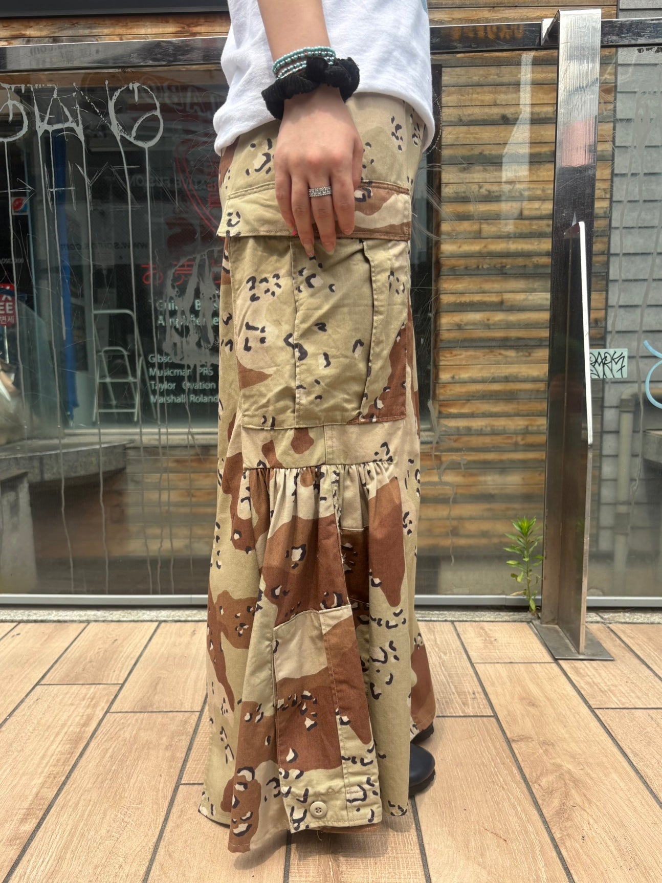 REMAKE ARMY MERMAID SKIRT