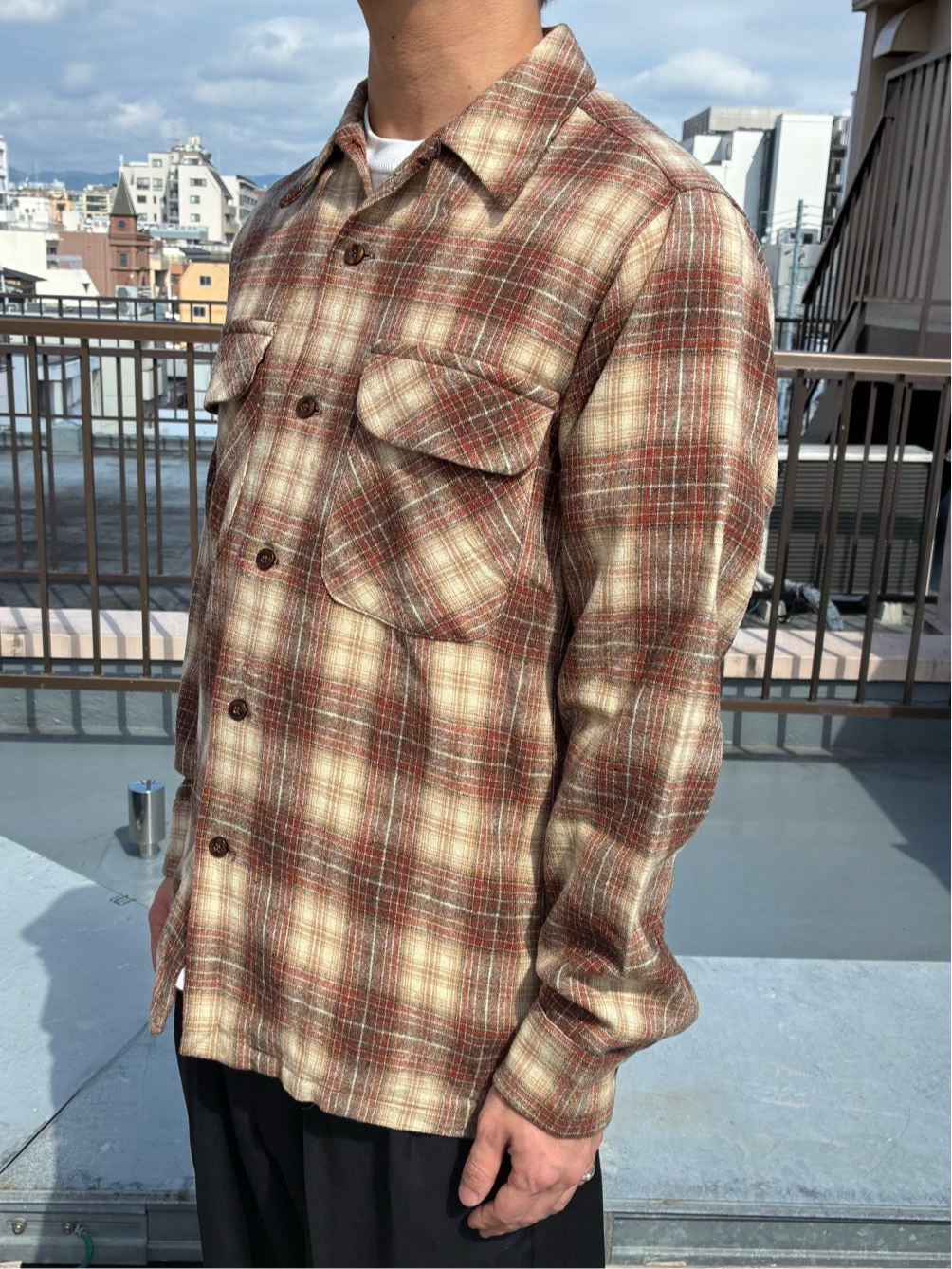 70's「Pendleton」USA製 ウールシャツ