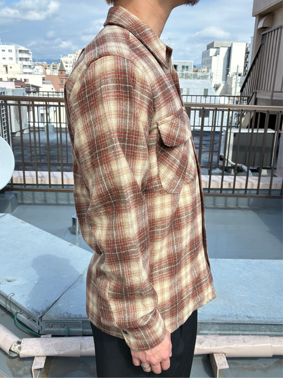 70's「Pendleton」USA製 ウールシャツ