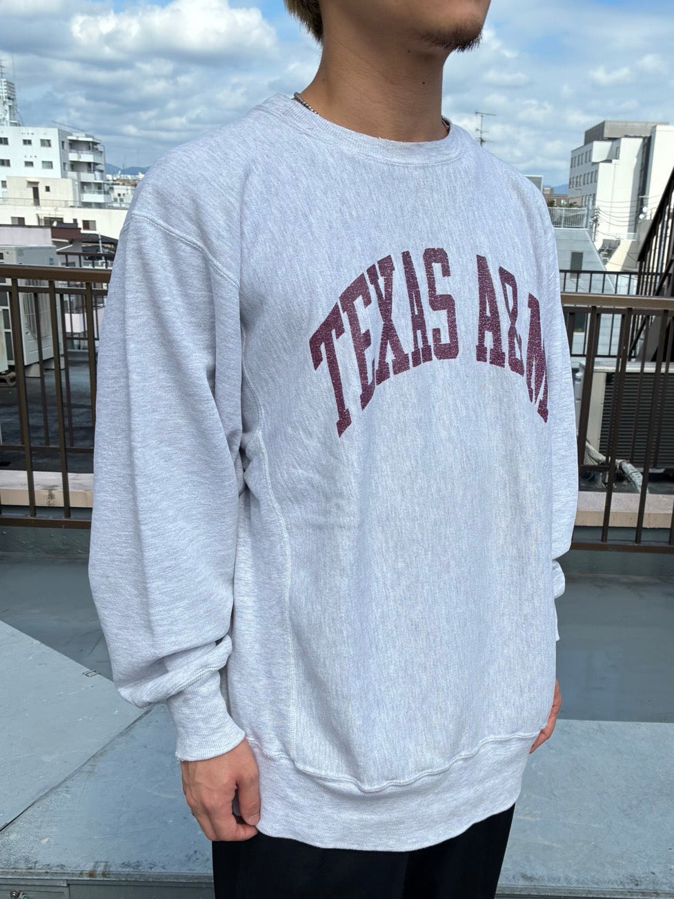 90's~00's CHAMPION「TEXAS A&M」Reverse Weave カレッジスウェット
