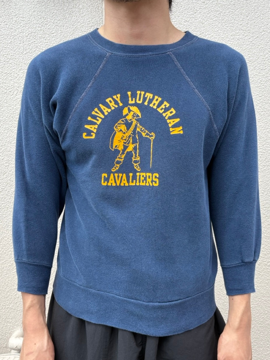 60's「CALVARY LUTHERAN CAVALIERS」 カレッジプリントスウェット