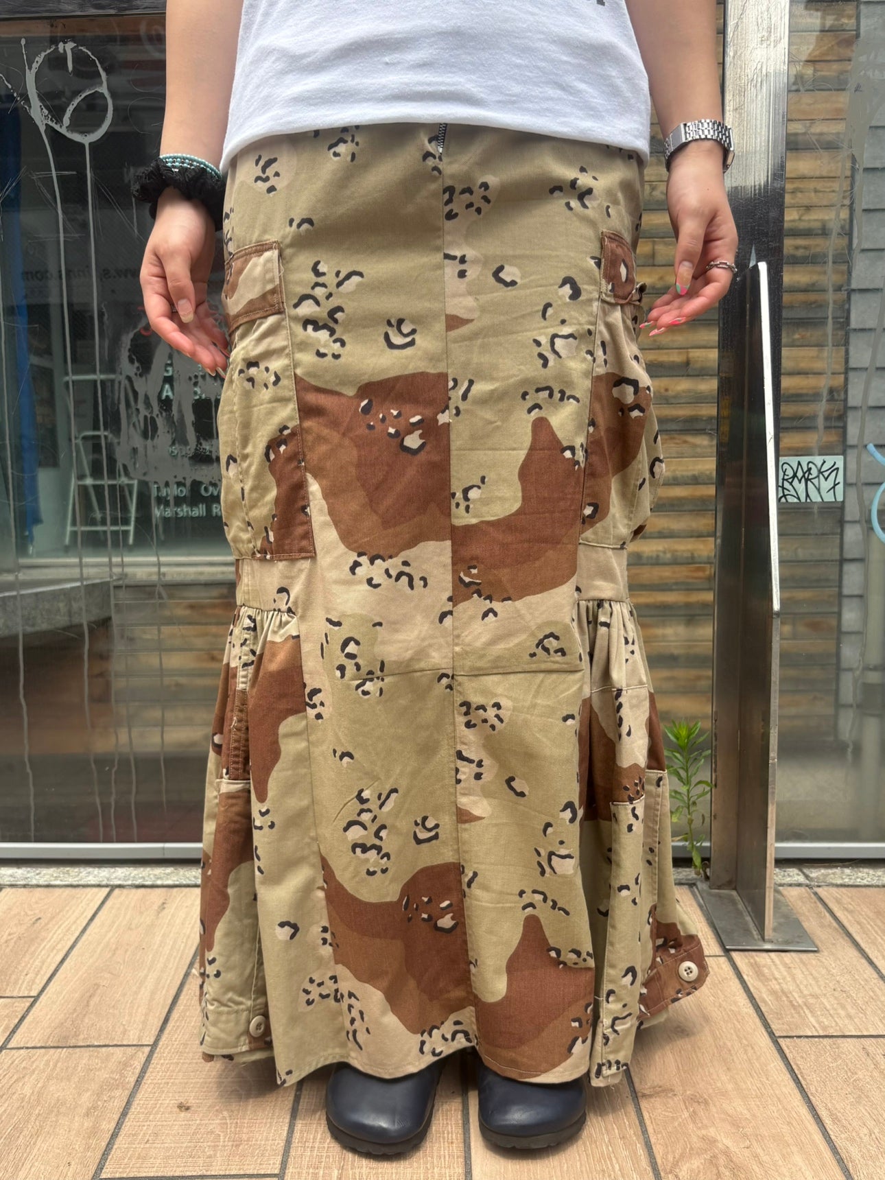 REMAKE ARMY MERMAID SKIRT