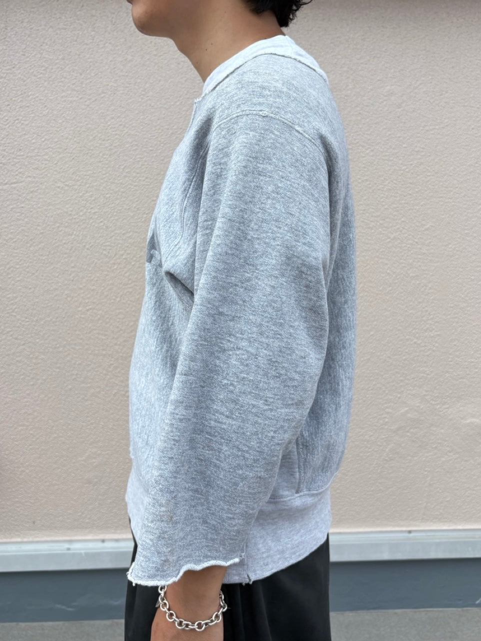 80's CHAMPION「USMA」染み込みプリント リバースウィーブ