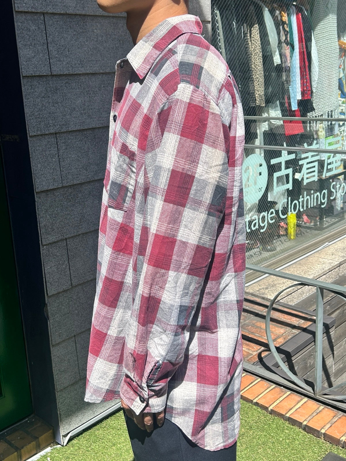 90's 「Hand Made by Nettie Jird」ネルシャツ