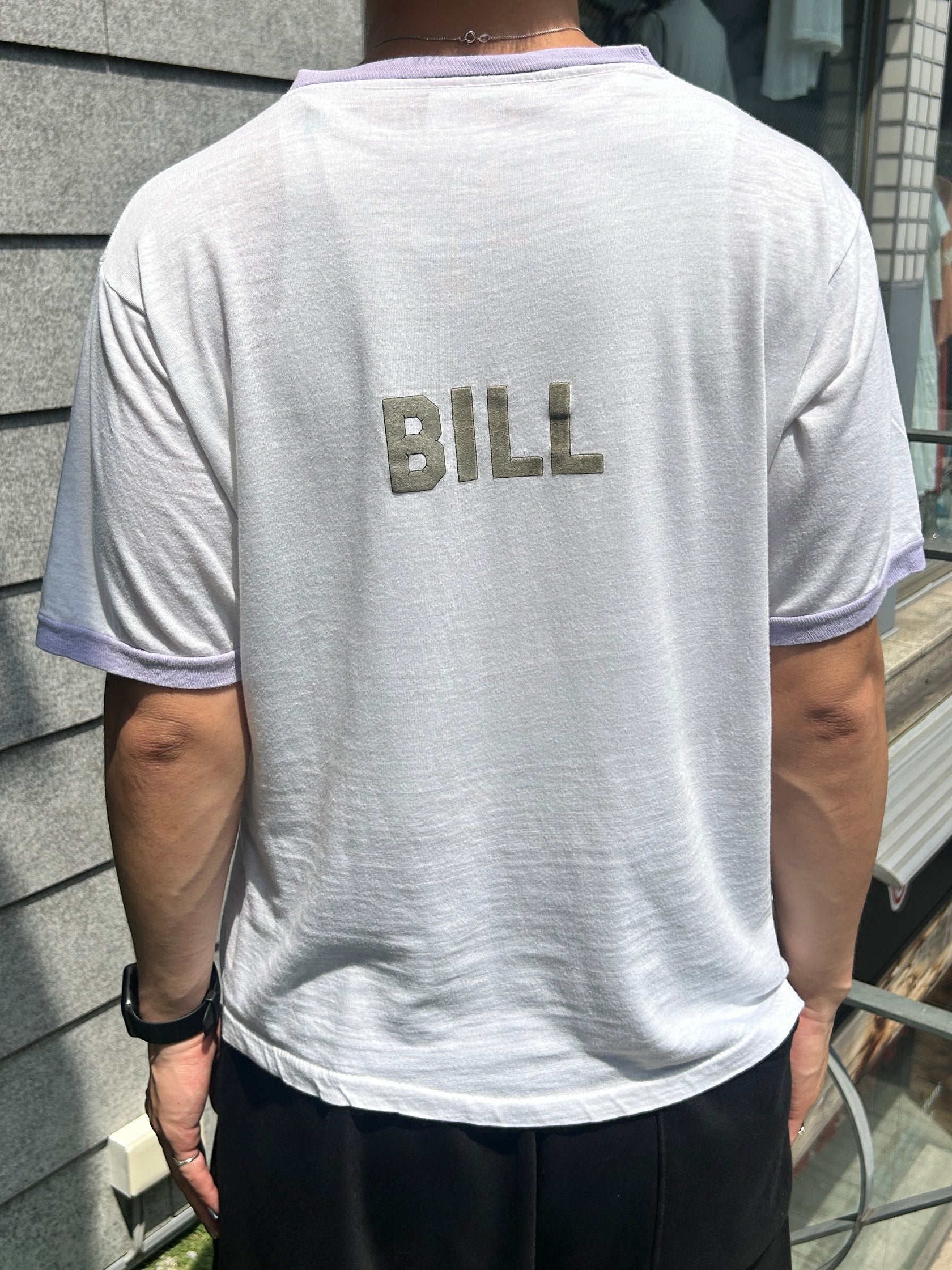 80's Walt Disney World 「白足ミッキーBILLネーム」キャラクターTシャツ