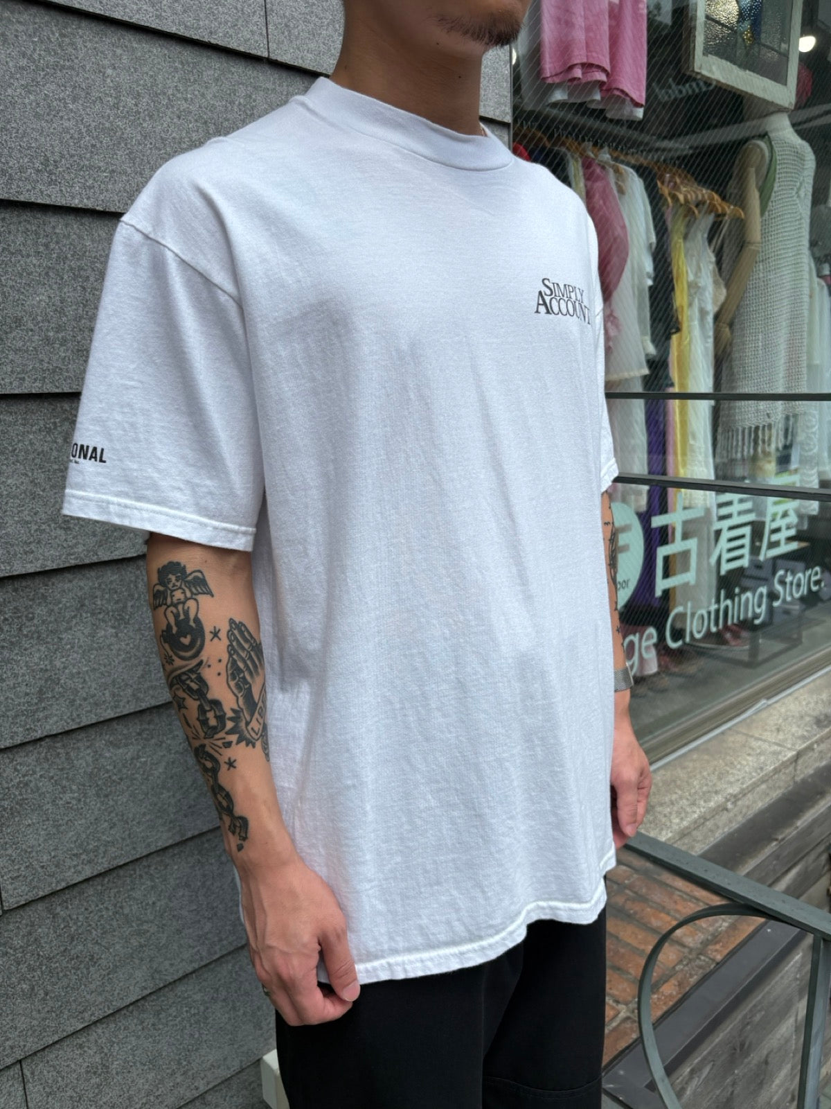 00's「SIMPLY ACCOUNTING」USA製 企業Tシャツ