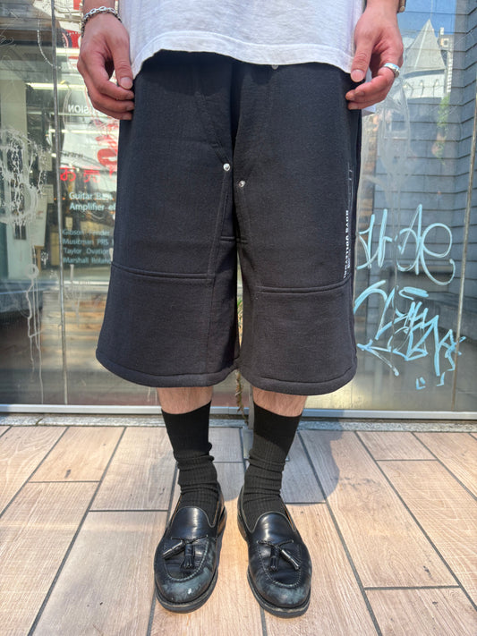 REMAKE  SWEATS DOUBLE KNEE SHORTS