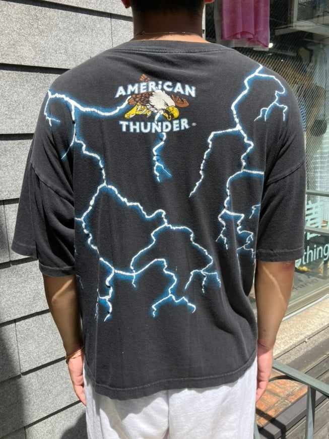 90's「WESTERN HERITAGE AMERICAN THUNDER」グラフィックTシャツ