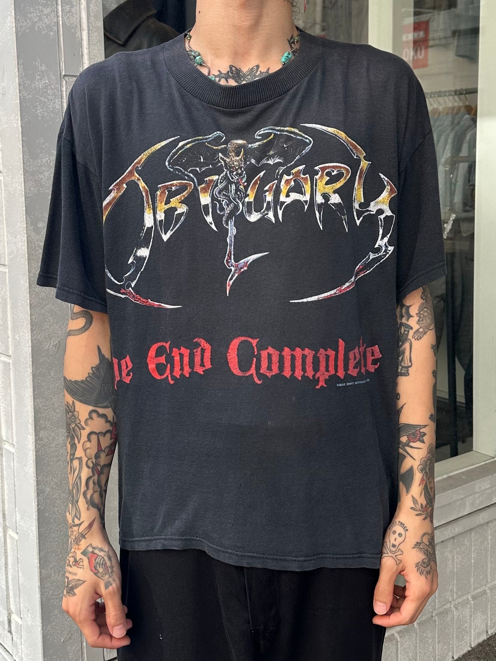 90's OBITUARY「The End Complete」バンドTシャツ
