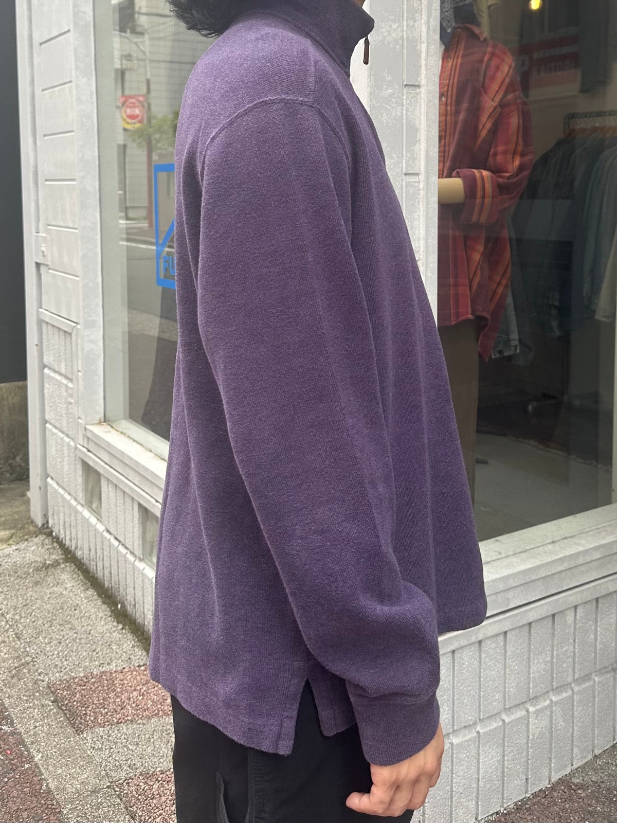 90's RALPH LAUREN ハーフジップニット