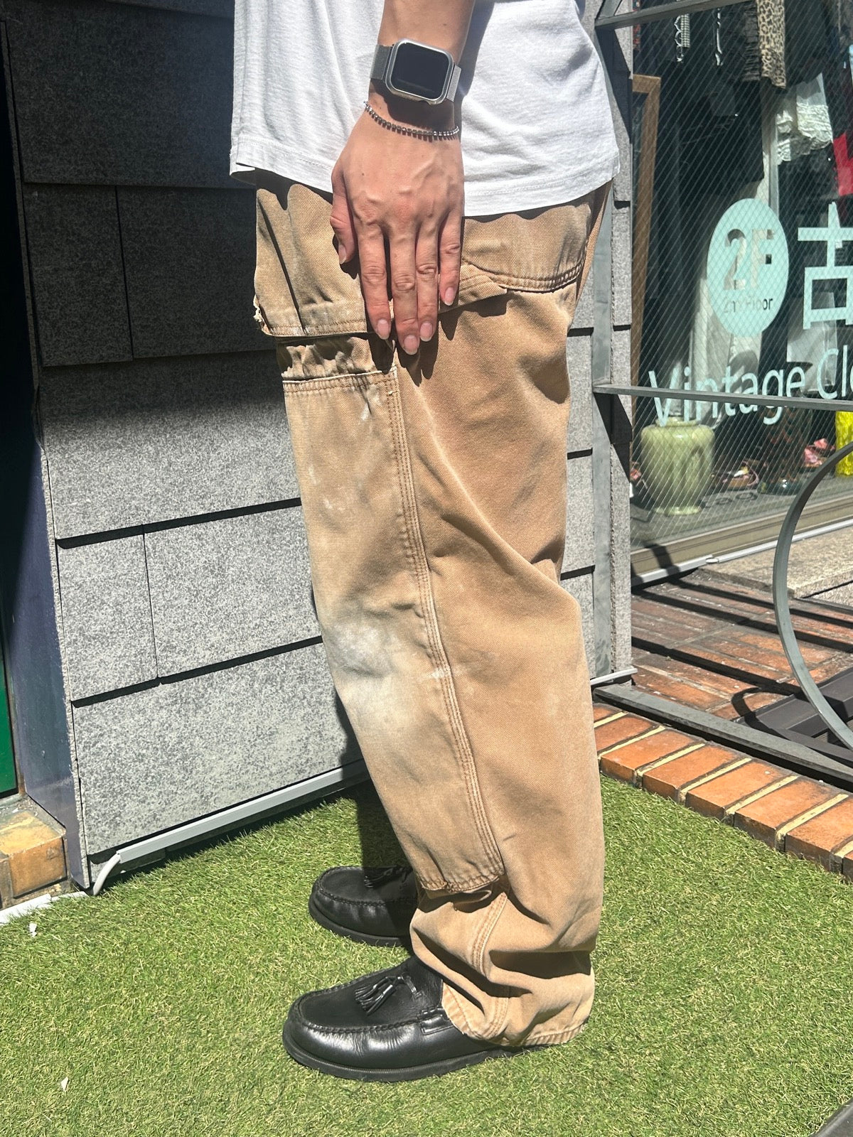 00's Dickies「DOUBLE NKEE PANT」ワークパンツ