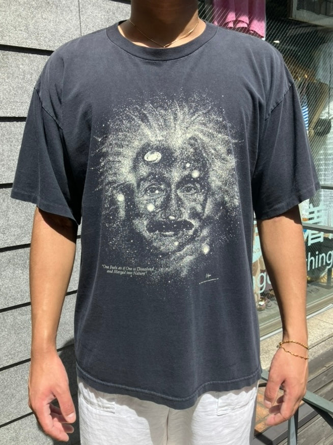 90's「Albert Einstein」USA製 グラフィックTシャツ