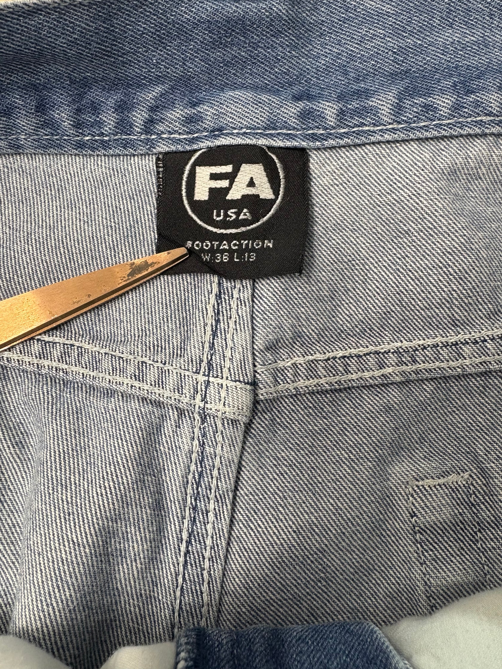 00's「FA USA」ブリーチデニムショーツ