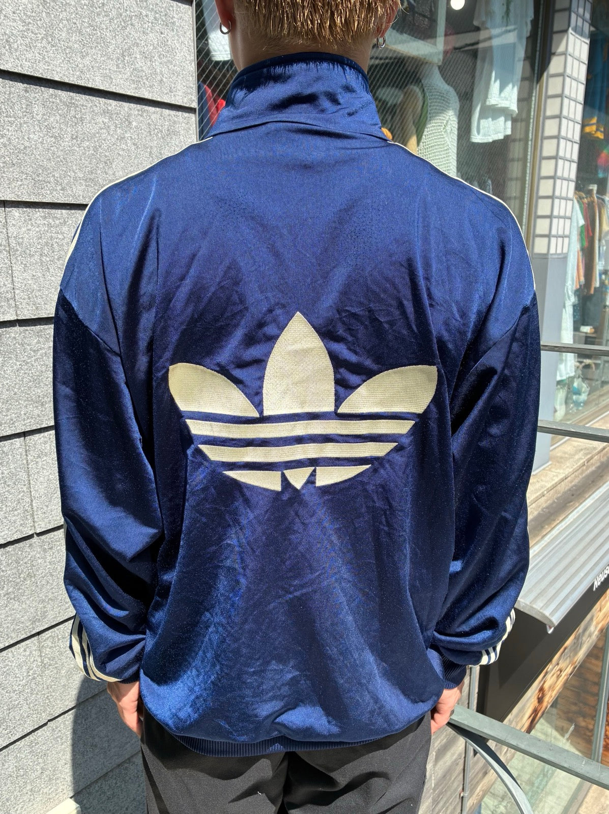 90's adidas「Big Trefoil Back Logo」トラックジャケット