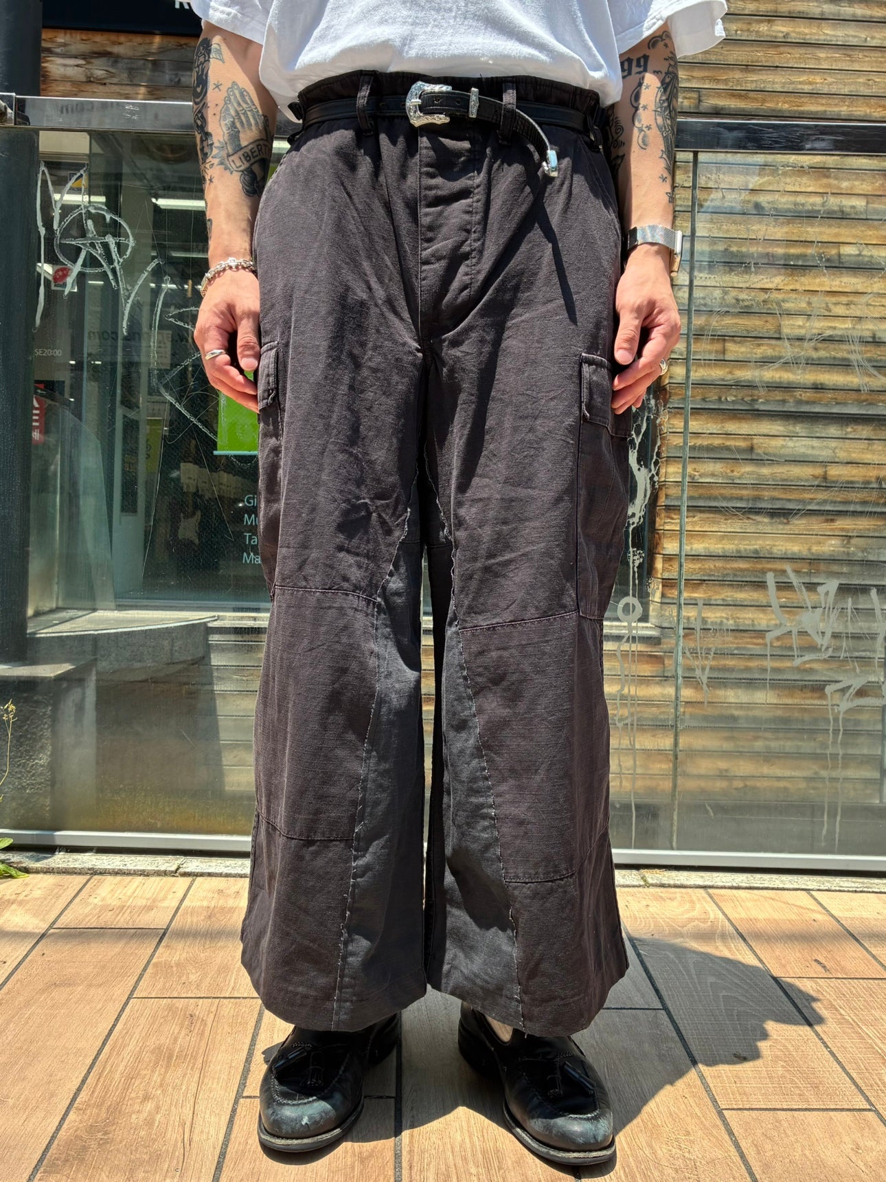 REMAKE WIDE CARGO WORK PANTS