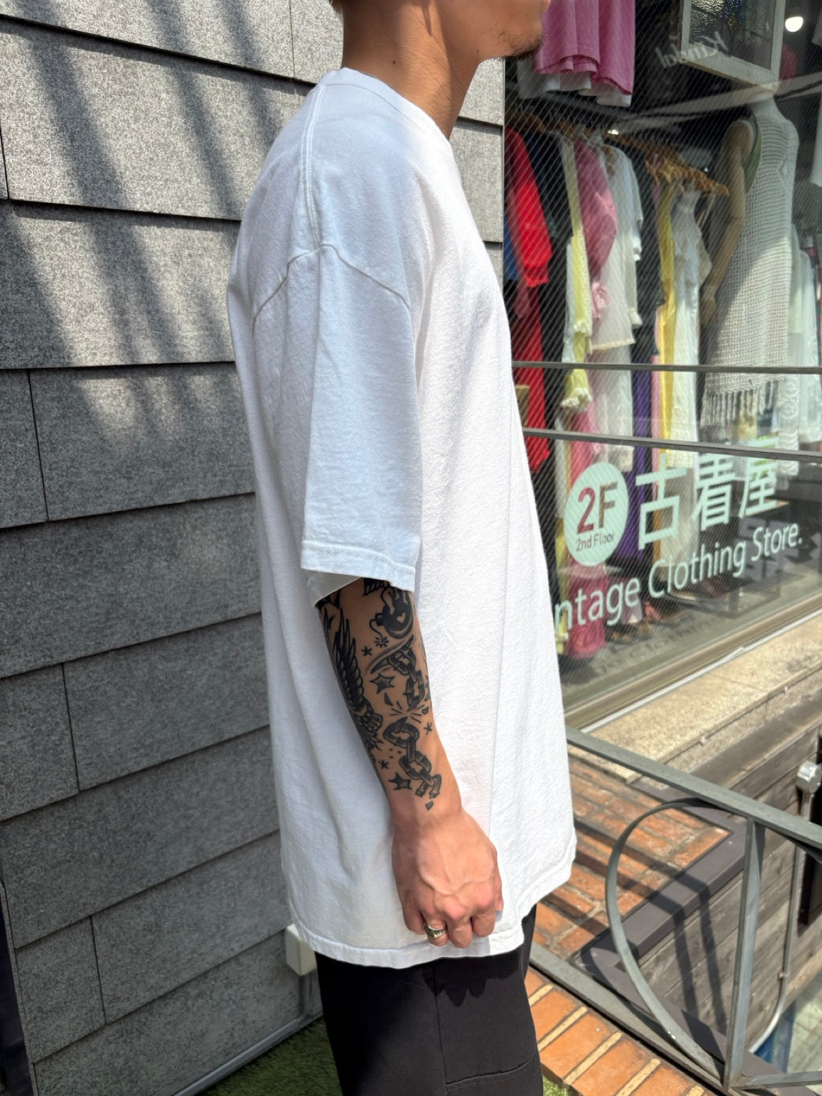 00's Port and Company「got milk」グラフィックTシャツ